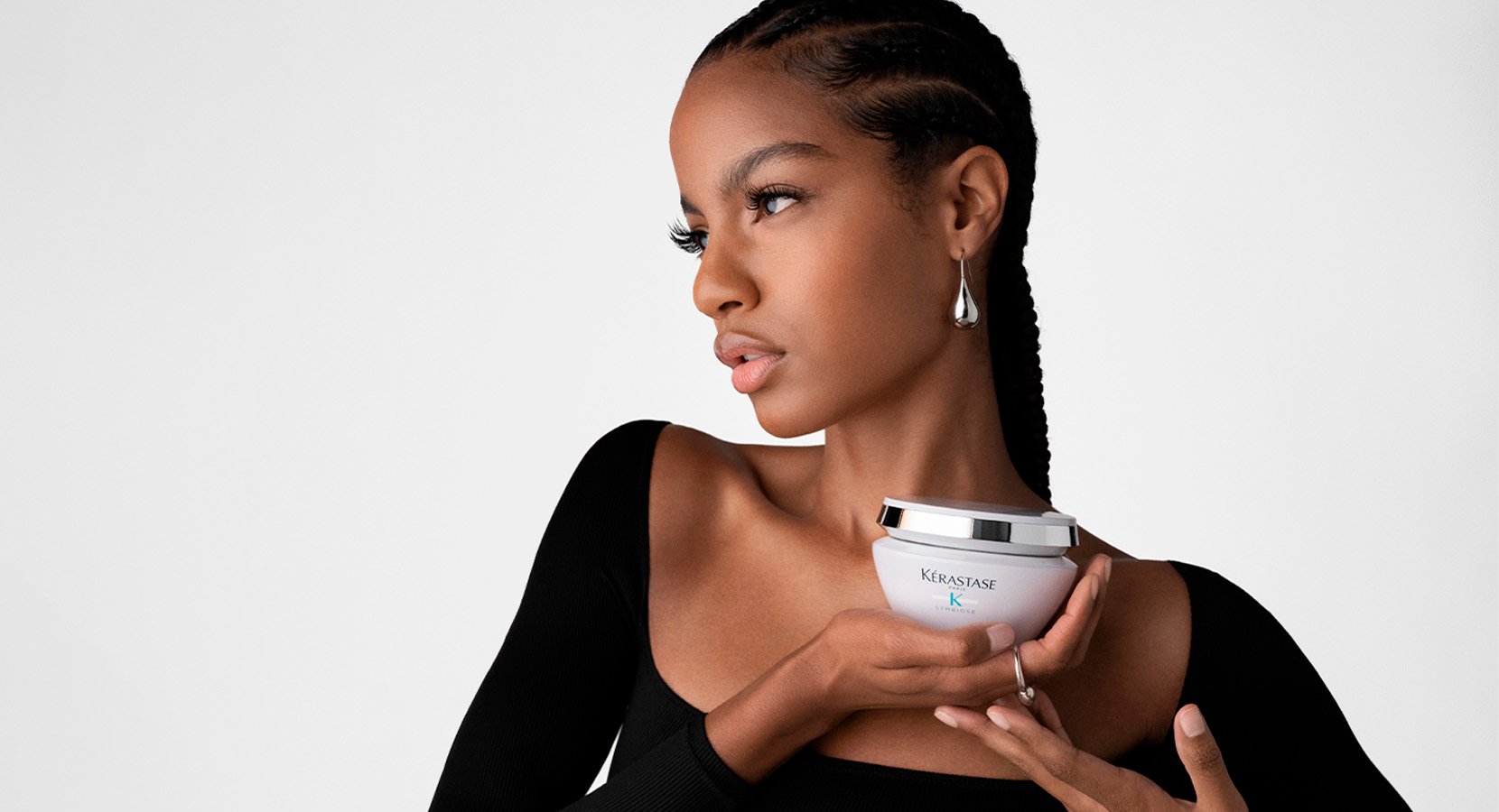 Ebonee Davis and Vernon Francois para Kérastase